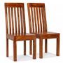 Lot de 2 chaises en bois d'acacia Rukla