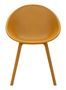 Lot de 2 chaises moutarde tressées intérieur extérieur Ibiza