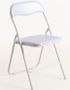 Lot de 2 chaises pliantes blanche TALY