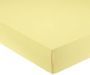 Lot de 2 draps housse bébé jersey 60 x 120 cm jaune