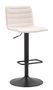 Lot de 2 tabourets de bar réglables blancs design