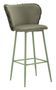 Lot de 2 tabourets de bar vert sauge design contemporain Jude