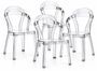 Lot de 4 chaise design transparentes ANYA en polycarbonate transparent – Design italien