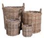 Lot de 4 paniers en rotin naturel CAOR – Design bohème