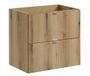 Meuble sous vasque suspendu 2 tiroirs NOVA OAK