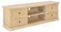 Meuble TV 4 tiroirs paulownia clair Carla