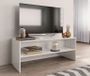 Meuble TV bois blanc brillant Thela 100 cm