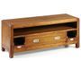 Meuble TV en bois massif de Mindy marron 1 niche 3 tiroirs SOKY