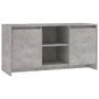 Meuble TV Gris béton 102x37,5x52,5 cm