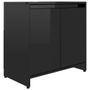 Meuble vasque Noir brillant 60x33x58 cm 2