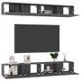 Meubles TV 4 pcs Gris 100x30x30 cm