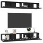 Meubles TV 4 pcs Noir 100x30x30 cm