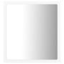 Miroir à LED de salle de bain Blanc 40x8,5x37 cm