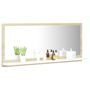 Miroir de bain Blanc et chêne sonoma 90x10,5x37 cm