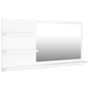 Miroir de salle de bain Blanc 90x10,5x45 cm