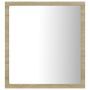 Miroir LED de salle de bain Chêne sonoma 40x8,5x37 cm
