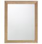 Miroir mural en bois massif clair MAZARI - L 80 x H 100 cm