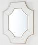 Miroir mural octogonal verre blanc Octy