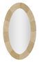 Miroir mural ovale effet pierre style naturel Mira
