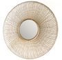 Miroir mural rond design métal doré RAVY - Ø 112 cm