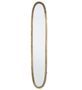 Miroir ovale aluminium vieilli BRINA – L 35 x H 180 cm