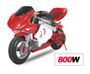 Moto de course électrique GP 800W Racing rouge