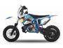 NRG50 49cc bleu 10/10 Moto cross enfant moteur 9cv kick starter