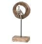 Objet sur pied manguier et métal argenté Liath 19 cm - Lot de 2