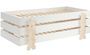 Pack de 3 lits empilables pin massif blanc et bois clair Valentino 90x200 cm
