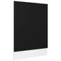 Panneau de lave-vaisselle Noir 45x3x67 cm