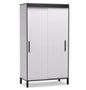 Petite armoire 2 portes coulissantes DRAK 120 cm – Gain de place et rangement optimisé