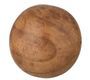 Petite balle en bois massif marron Paulonia D 11 cm