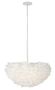 Plafonnier plume blanc design SARI