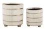 Porte-vase ray, lot de 2 pièces, ø 22,5 x 24 cm - 18 x 19 cm