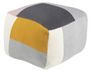 Pouf carré patchwork en coton Liza