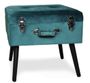 Pouf coffre velours vert Patio