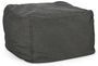 Pouf de jardin en tissu olefin anthracite Sady