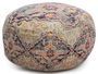 Pouf rond en coton multicolore avec motifs Lima - Lot de 2