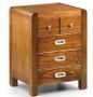 Rangement en bois massif de Mindy marron 5 tiroirs SOKY