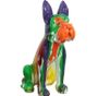 Sculpture boston terrier polyrésine multicolore Animay