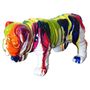 Sculpture bulldog polyrésine multicolore Tiere 23 cm