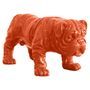 Sculpture bulldog polyrésine orange Tiere 23 cm