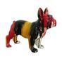 Sculpture chien boston terrier polyrésine multicolore Animay