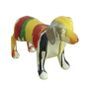 Sculpture chien daschund polyrésine multicolore Animay