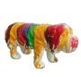 Sculpture chien polyrésine multicolore Animay