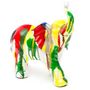 Sculpture éléphant polyrésine multicolore Animay 25 cm