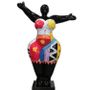 Sculpture femme polyrésine multicolore Xena