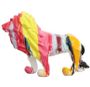 Sculpture lion polyrésine multicolore Animay