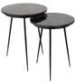 Set de 2 tables gigogne en marbre bicolore Lenai D 45.5 cm