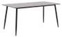 Table à manger bois gris béton et pieds métal noir Azkar 160 cm